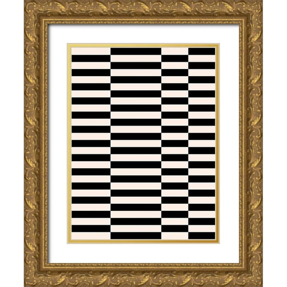 Green, Jacob 19x24 Gold Ornate Wood Framed with Double Matting Museum Art Print Titled - Zip Zap II