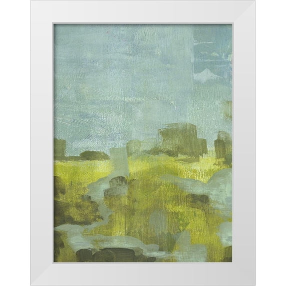 Green, Jacob 19x24 White Modern Wood Framed Museum Art Print Titled - Overgrown Greenway II
