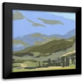 thumbnail image 1 of Green, Jacob 20x20 Black Modern Framed Museum Art Print Titled - Blue Ridge Foothills II, 1 of 5