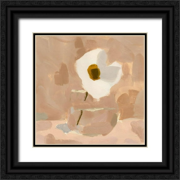 Green, Jacob 20x20 Black Ornate Wood Framed with Double Matting Museum Art Print Titled - Canary Island Marguerite I