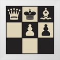 thumbnail image 1 of Green, Jacob 20x20 White Modern Wood Framed Museum Art Print Titled - Chess Puzzle I, 1 of 4