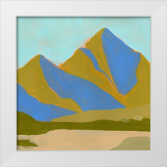 Green, Jacob 20x20 White Modern Wood Framed Museum Art Print Titled - High California Hills III
