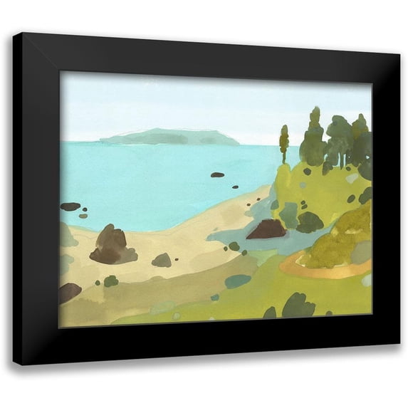 Green, Jacob 24x19 Black Modern Framed Museum Art Print Titled - Coastal Inlet II