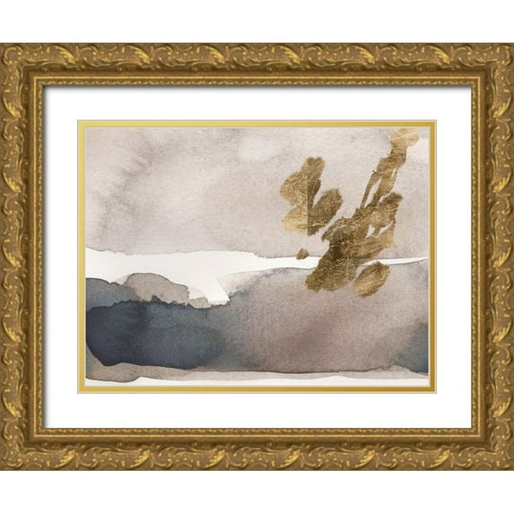 Green, Jacob 24x19 Gold Ornate Wood Framed with Double Matting Museum Art Print Titled - Watercolor with Gold II