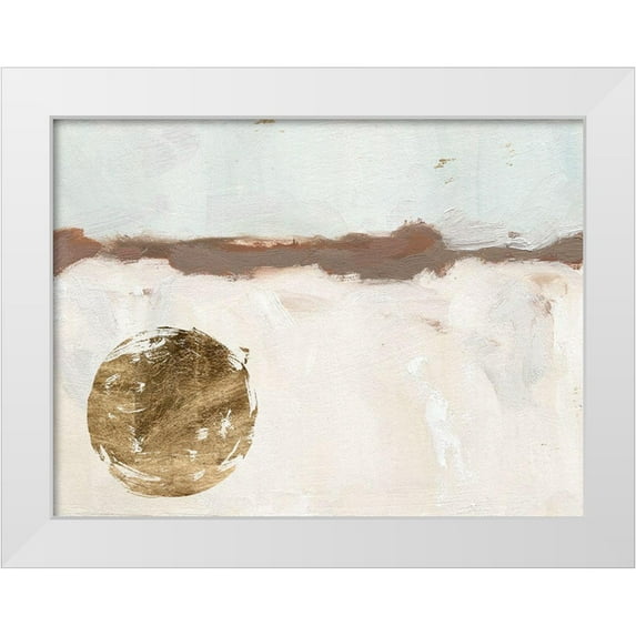 Green, Jacob 24x19 White Modern Wood Framed Museum Art Print Titled - Winter Medallion I