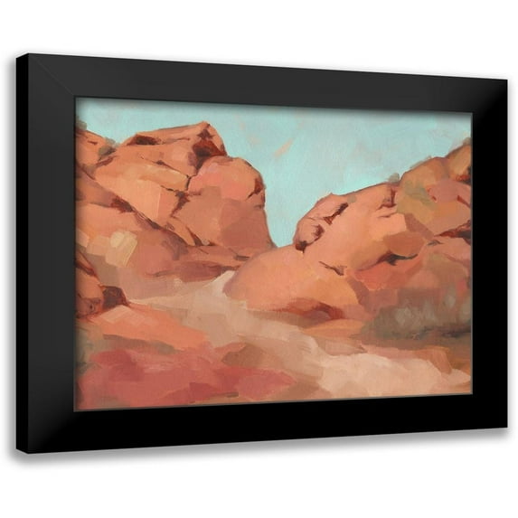 Green, Jacob 24x20 Black Modern Framed Museum Art Print Titled - Red Rocks View I