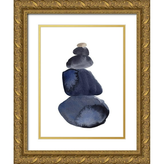 Green, Jacob 25x32 Gold Ornate Wood Framed with Double Matting Museum Art Print Titled - Camp Cairn II