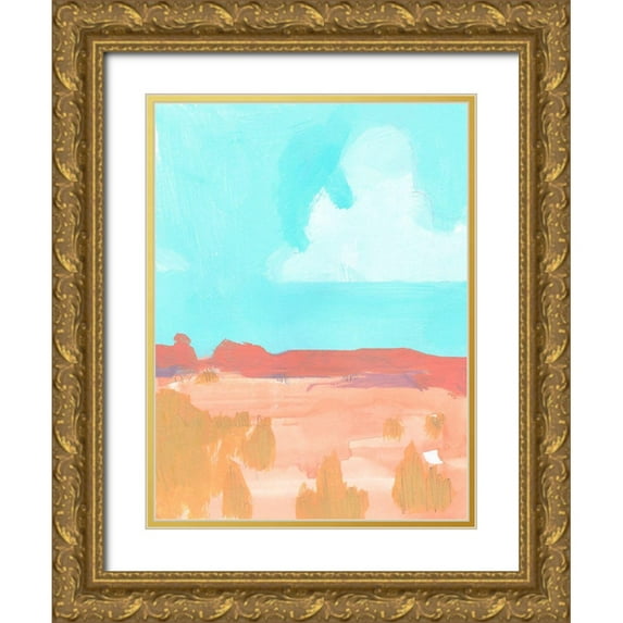 Green, Jacob 25x32 Gold Ornate Wood Framed with Double Matting Museum Art Print Titled - Wide Open Spaces I