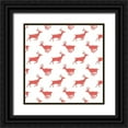 thumbnail image 1 of Green, Jacob 26x26 Black Ornate Wood Framed with Double Matting Museum Art Print Titled - Mid-Century Christmas Collection H, 1 of 4