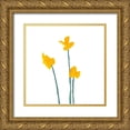 thumbnail image 1 of Green, Jacob 26x26 Gold Ornate Wood Framed with Double Matting Museum Art Print Titled - Simple Buttercups II, 1 of 4