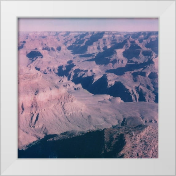 Green, Jacob 26x26 White Modern Wood Framed Museum Art Print Titled - Grand Canyon Vista I