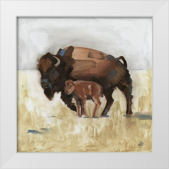 Green, Jacob 26x26 White Modern Wood Framed Museum Art Print Titled - Lodge Guardian IV