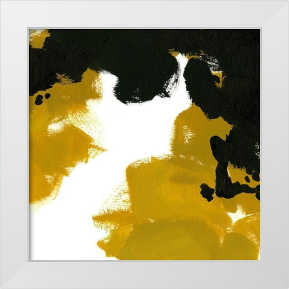 Green, Jacob 26x26 White Modern Wood Framed Museum Art Print Titled - Message to Motherwell II