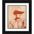 thumbnail image 1 of Green, Jacob 26x32 Black Ornate Wood Framed with Double Matting Museum Art Print Titled - Man of the West I, 1 of 4