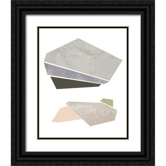 Green, Jacob 26x32 Black Ornate Wood Framed with Double Matting Museum Art Print Titled - Slab Sections I