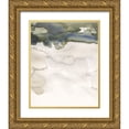 thumbnail image 1 of Green, Jacob 26x32 Gold Ornate Wood Framed with Double Matting Museum Art Print Titled - Watercolor Abstract Horizon IV, 1 of 4