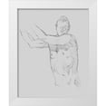thumbnail image 1 of Green, Jacob 26x32 White Modern Wood Framed Museum Art Print Titled - Male Torso Sketch III, 1 of 4