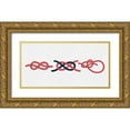 thumbnail image 1 of Green, Jacob 32x18 Gold Ornate Wood Framed with Double Matting Museum Art Print Titled - Sailing Knot Group II, 1 of 4
