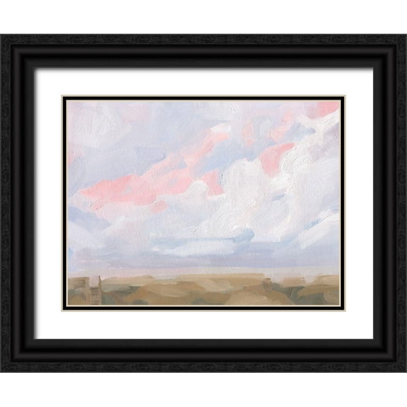 Green, Jacob 32x25 Black Ornate Wood Framed with Double Matting Museum Art Print Titled - Sandbridge Beach I