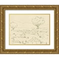 thumbnail image 1 of Green, Jacob 32x25 Gold Ornate Wood Framed with Double Matting Museum Art Print Titled - Christchurch Oak IV, 1 of 4