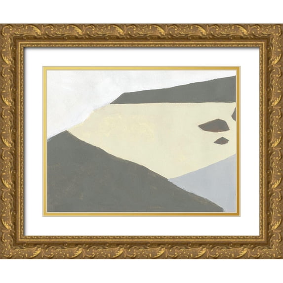 Green, Jacob 32x25 Gold Ornate Wood Framed with Double Matting Museum Art Print Titled - Landscape Composition I