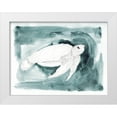 thumbnail image 1 of Green, Jacob 32x25 White Modern Wood Framed Museum Art Print Titled - Sea Turtle Searching I, 1 of 4