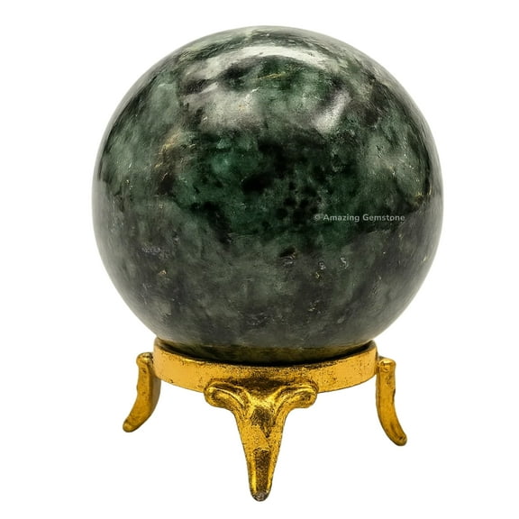Green Jade Crystal Ball Sphere 2" Inches