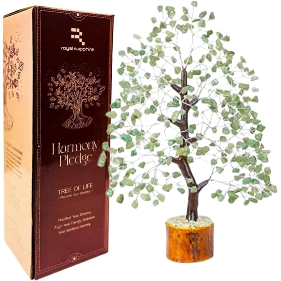 Green Jade Stone Artificial Trees, Bonzai Tree, Green Jade, Healing Stone,Crystal Tree of Life,Handmade Bonsai for Positive Energy, Good Luck, Money, Christmas Decor for Women, Mom