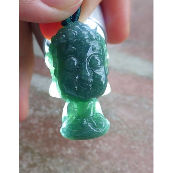 Green Jade jadeite pendant Necklace 675907 TN