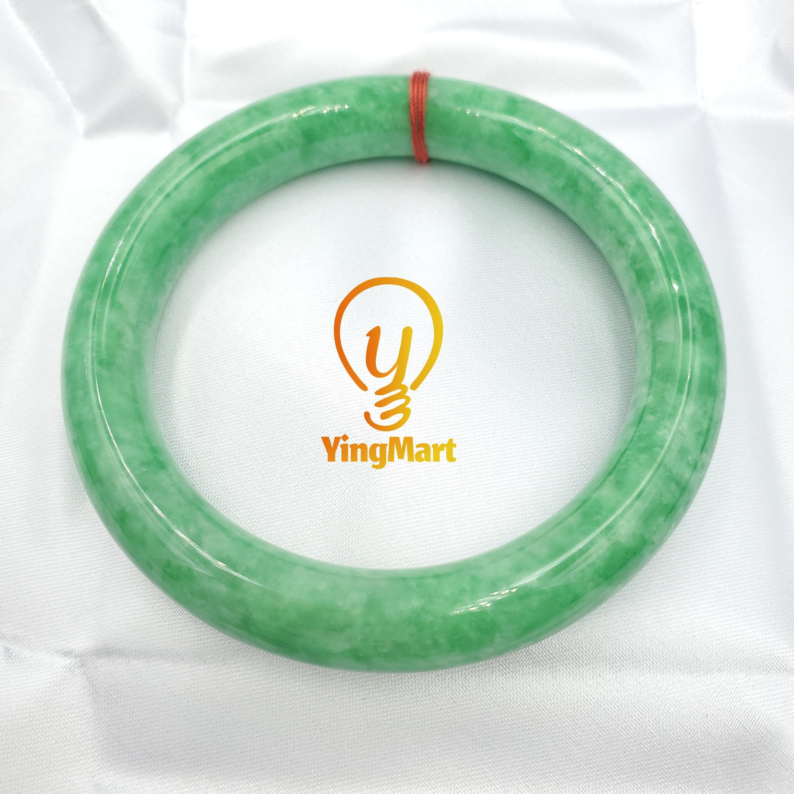 Green Jadeite Jade Bangle Bracelet 48–71mm | Vintage Gemstone Jewelry for Men – Mother days gift – Elegant Gift Bracelet for Sister, Grandma (64-65millimeters)