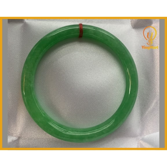 Green Jadeite Jade Bangle Bracelet 48–71mm | Vintage Gemstone Jewelry for Men – Mother days gift – Elegant Gift Bracelet for Sister, Grandma (69-70millimeters)
