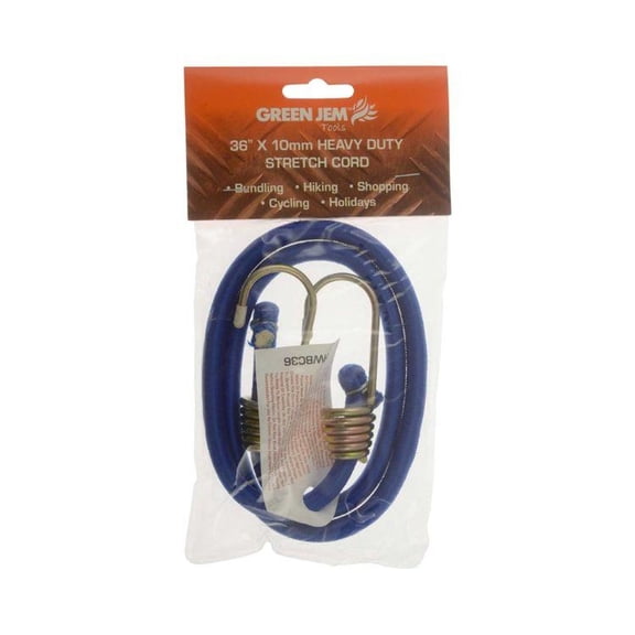 Green Jem Heavy Duty Bungee Stretch Cord 36'' x 10mm