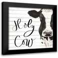 thumbnail image 1 of Green, Jenny 12x12 Black Modern Framed Museum Art Print Titled - Holy Cow, 1 of 5