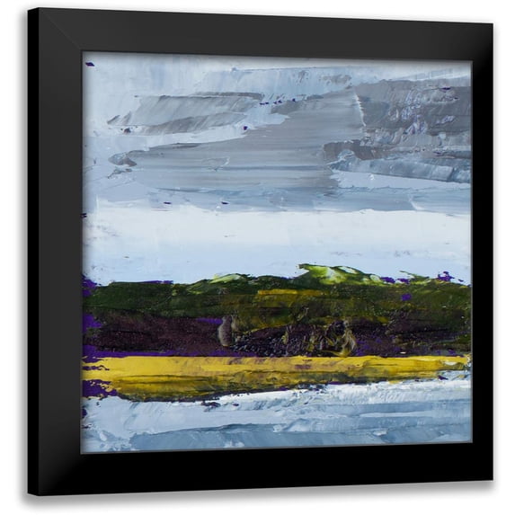 Green, Jenny 12x12 Black Modern Framed Museum Art Print Titled - Overcast Days in Town I