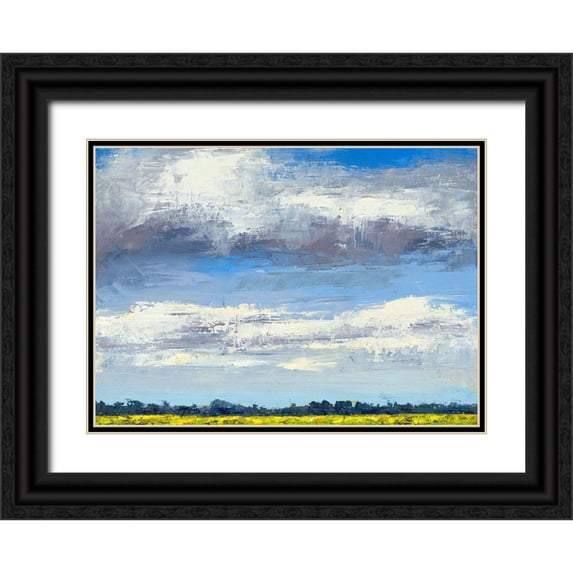 Green, Jenny 18x14 Black Ornate Wood Framed with Double Matting Museum Art Print Titled - Cloud Coverage