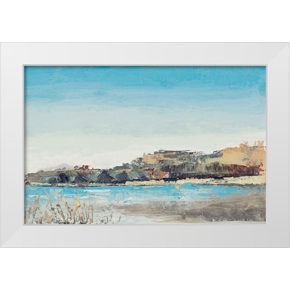 Green, Jenny 24x17 White Modern Wood Framed Museum Art Print Titled - Island Caves