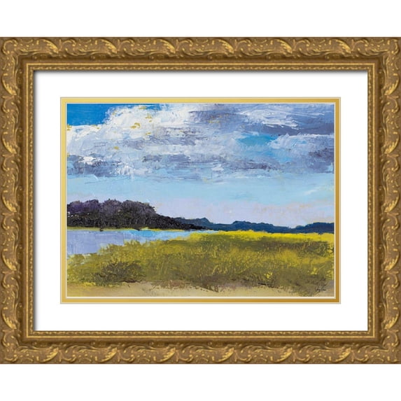 Green, Jenny 24x18 Gold Ornate Wood Framed with Double Matting Museum Art Print Titled - Blue Skies