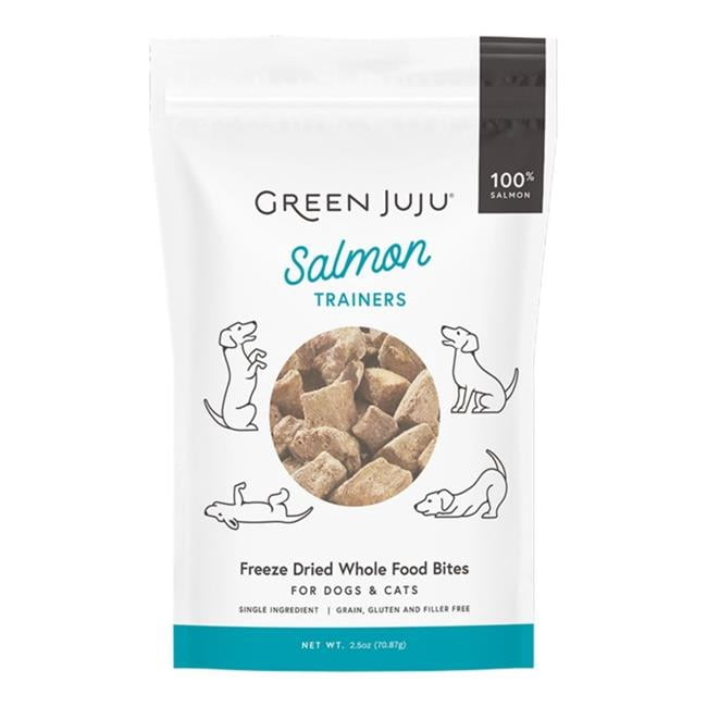 Green Juju 850021512293 2.5 oz Freeze-Dried Grain Free Salmon Trainers for Dog & Cat