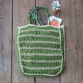 thumbnail image 1 of CTW Home Collection 510304 Jute Tote Bag, 18-inch Height, Green, 1 of 1