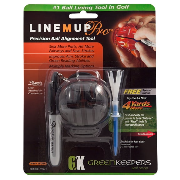 ProActive Sports Golf Line M Up Pro Ball Alignment System Black Ball Marker New