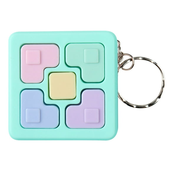 Green Keychain Electronic Brain Game With Luminous Features For Hand Eye Coordination And Stress Relief