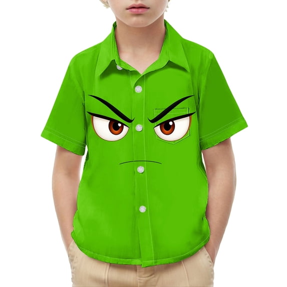 Green Kids Girl Boy Spandex Tshirts Casual Tee Tops for Child Short Sleeve Graphic Cute School Girl Costumes Cosplay Summer Fall Shirts 2026 Clothing Y2K 8 Years