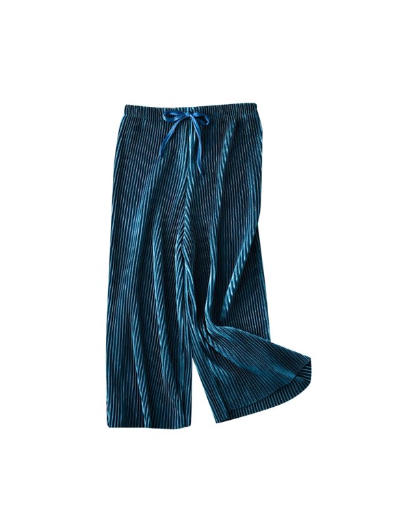 Green for Kids Girl Boy Summer Fall Chiffon Rayon Loose Fit Casual Ruched Flare Bell Bottom Long Bootcut Leg Pants Kid 2026 Soft Comfy Clothes 10 Years