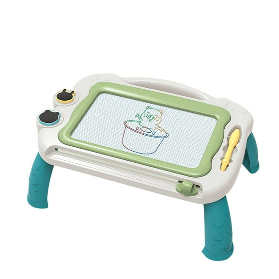 Green Kids Magnetic Drawing Board Educational Toy With Graffiti Painting Board Erasable Writing Table For Children Learning Art 33.5X23.5X12Cm Size Gift
