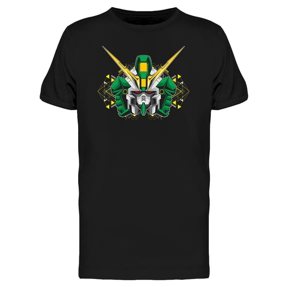 Green Killer Robot Android T-Shirt Men -Image by Shutterstock, Male Large