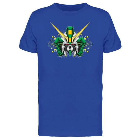 Green Killer Robot Android T-Shirt Men -Image by Shutterstock, Male Medium