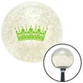 thumbnail image 1 of Green Kings Crown Clear Metal Flake Shift Knob with M16 x 1.5 Insert Shifter Auto, 1 of 1