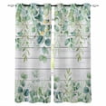 thumbnail image 1 of Green Kitchen Curtains Eucalyptus Leaves Cafe Short Curtains for Bathroom Blackout Window Curtain Grommet Small Window Treatment Tier Drapes for Bedroom Living Room 27.5"x39"x2, 1 of 9