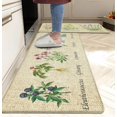 thumbnail image 1 of Green Kitchen Mats for Floor Set of 2 Chic Herbs Plants Pattern Non Skid Washable Kitchen Rug Anti Fatigue Cushioned Memory Foam Kitchen Decor Stain Resistant Kitchen Mat, 1 of 6