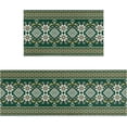 thumbnail image 1 of Green Kitchen Rugs Sets of 2, Green Kitchen Mat Washable Non-Slip Kitchen Mats for Floor 2 Piece Green Kitchen Decor, 1 of 6